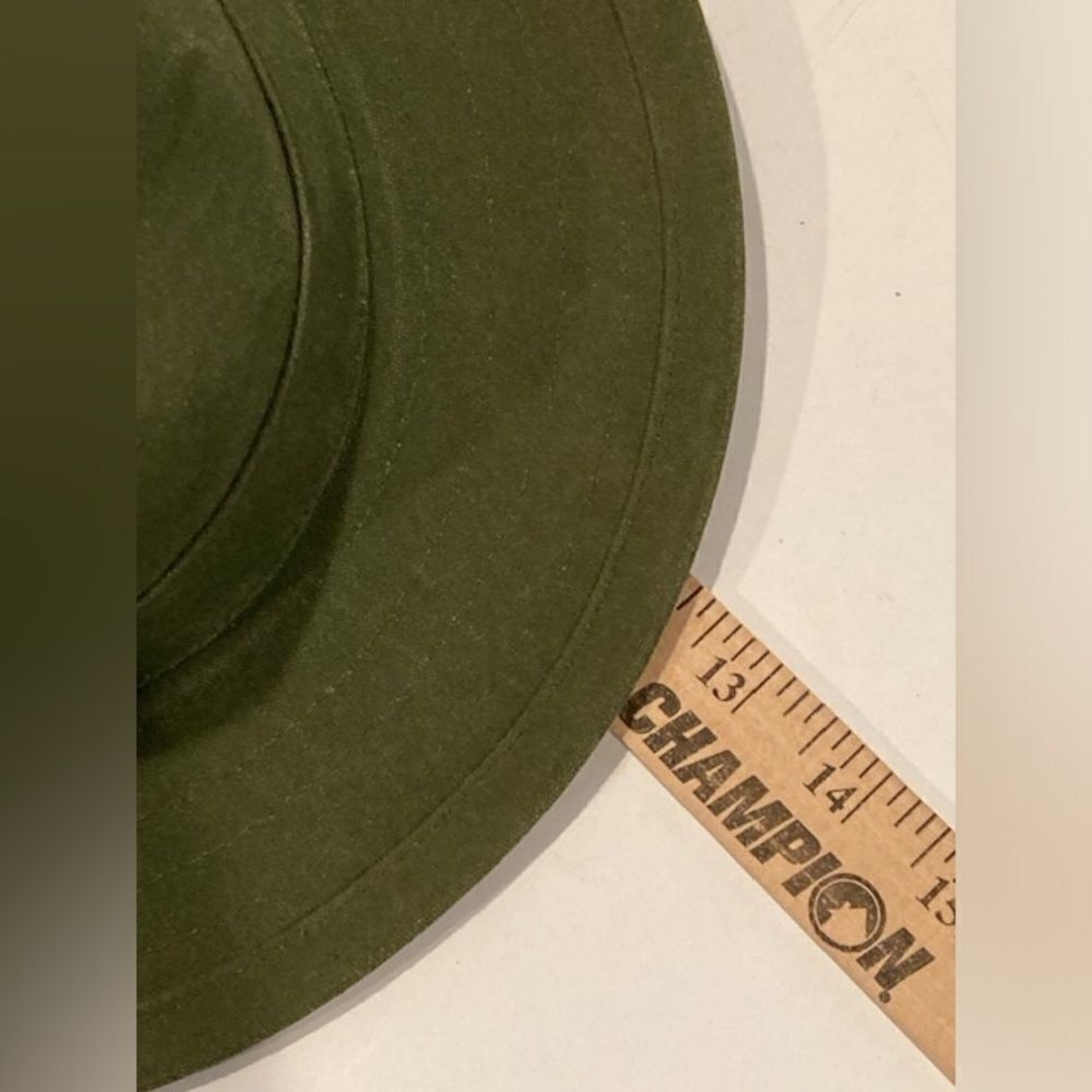 Adult Olive Green Fedora Hat by The Hat Factory New Zealand Wide Brim Outdoor - Picture 6 of 10